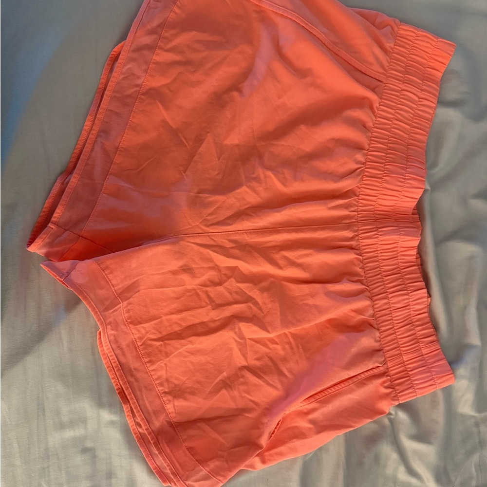 Athleta Orange Athletic Shorts Lightweight Elastic Waist